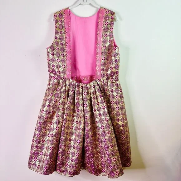 Tuckernuck Dress Women XXL Pink Gold Champagne Dreams Essie Cocktail Glam NWOT - Picture 3 of 12